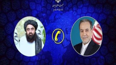 تصویر وزرای خارجه ایران و امارت اسلامی تلفنی گفتگو کردند