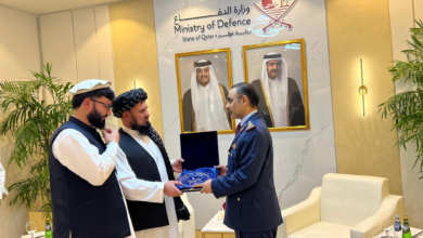 تصویر دیدار لوی‌درستیز قوای مسلح افغانستان با همتای قطری در دوحه