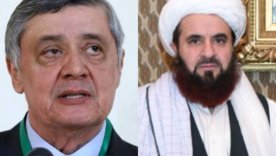 تصویر دیدار سفیر امارت اسلامی در مسکو با نماینده ویژه رییس‌جمهور روسیه