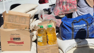 تصویر کمک ریاست آمادگی مبارزه با حوادث کابل به خانواده قربانیان انفجار بالون گاز