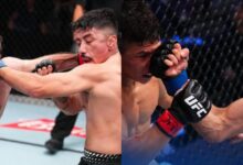 تصویر پیروزی دو رزمی‌کار افغان در UFC؛ جاوید و فرید بشارت حریفان خود را شکست دادند