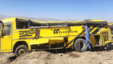 Photo of Nine killed, 35 injured in Afghanistan highway bus crush