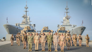 تصویر رزمایش مشترک دریایی عربستان و آمریکا در جده با نام «مدافع آبی ۲۶» برگزار شد