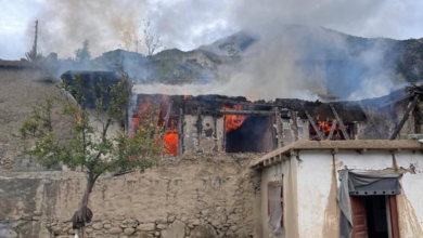 تصویر حمله توپخانهای پاکستان در نورستان؛ شهادت یک غیرنظامی در ولسوالی کامدیش