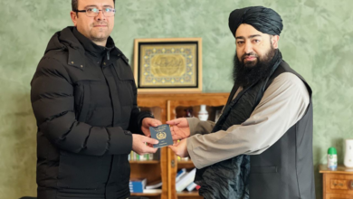 تصویر جنرال قونسلگری امارت اسلامی افغانستان در بن آلمان: روند صدور پاسپورت برای شهروندان افغان آغاز شد