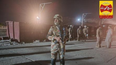 تصویر حمله مسلحانه هماهنگ به پوسته‌های پولیس در چندین منطقه بلوچستان