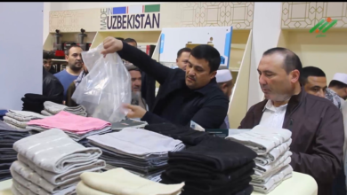 تصویر افتتاح نمایشگاه محصولات ازبکستان در مزارشریف