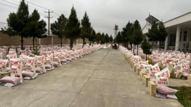 تصویر توزیع کمک‌های غذایی به ۸۰۰ مستحق در ولایت بلخ توسط ریاست امور شهدا و معلولین