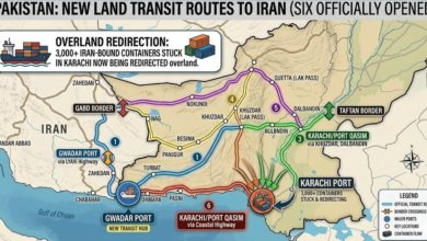 تصویر پاکستان ۶ بندر زمینی به ایران باز کرد؛ تغییر در مسیرهای تجاری