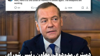 تصویر مدودوف: «سلاح هسته‌ای ایران تنگه هرمز است!»