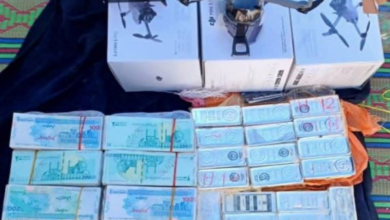 تصویر جلوگیری از قاچاق هنگفت نقره، پول ایرانی و درون در نزدیکی خط فرضی