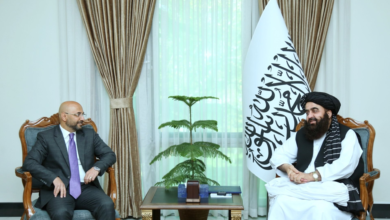 تصویر امیرخان متقی با سرپرست سفارت ترکیه در کابل دیدار کرد