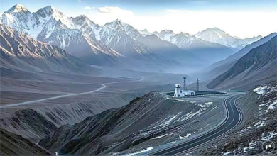 تصویر چین واحد اداری جدید «سن‌لینگ» را در سین‌کیانگ نزدیک مرز افغانستان ایجاد کرد