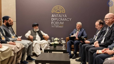 تصویر دیدار وزیر صنعت و تجارت افغانستان با وزیر تجارت ترکیه در آنتالیا