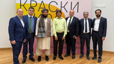 تصویر تقدیر از آثار هنرمند افغان در نمایشگاه بین‌المللی «رنگ‌های جهان» در مسکو