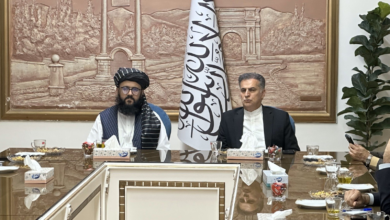 تصویر دیدار جنرال قونسل افغانستان در مشهد با رییس جدید نمایندگی وزارت خارجه ایران
