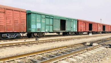تصویر انتقال بیش از ۲۳۵ هزار تُن کالا از طریق خطوط آهن افغانستان در یک هفته
