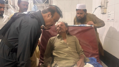 تصویر کشته شدن چهار افسر پولیس پاکستان در انفجار موتربمب در خیبرپختونخوا