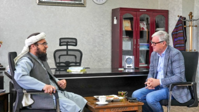 تصویر دیدار معاون جمعیت هلال احمر افغانی با رییس اجراییوی مرکز اسلو ناروی درباره گسترش همکاری‌های بشری