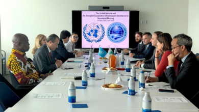 تصویر سازمان همکاری شانگهای و سازمان ملل درباره ثبات افغانستان و امنیت آسیای مرکزی گفت‌وگو کردند