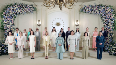 Photo of Emine Erdoğan meets with spouses of NATO leaders at Çankaya Palace