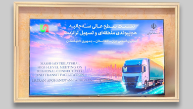 تصویر دهلیز ترانسپورت جادهای میان افغانستان، تاجکستان و ایران ایجاد میشود
