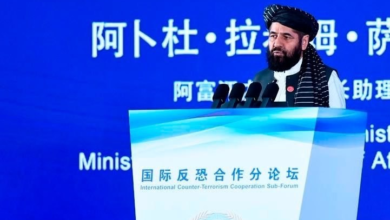 تصویر هیأت وزارت داخله افغانستان در نشست امنیتی چین شرکت کرد