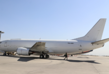 Photo of Ariana Afghan Airlines Boeing 737-300 cargo plane arrives in Kabul