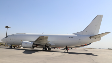 Photo of Ariana Afghan Airlines Boeing 737-300 cargo plane arrives in Kabul