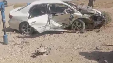تصویر در پی رویداد ترافیکی در بلخ ۱۲ تن کشته و زخمی شدند