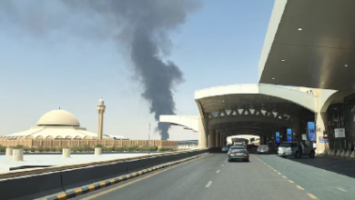 Photo of Flames, smoke seen near Riyadh airport; Houthis claim attacks on Saudi capital