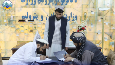 تصویر قرارداد استخراج و پروسس معدن تالک ننگرهار امضا شد