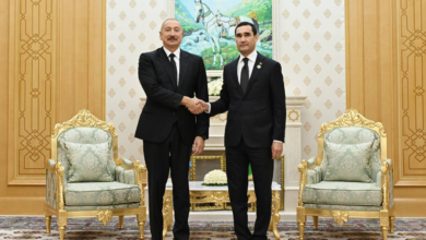 Türkmenistan ile Azerbaycan Cumhurbaşkanları görüştü fotoğrafı
