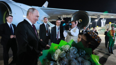 Rusya Devlet Başkanı Vladimir Putin Türkmenistan’a geldi fotoğrafı